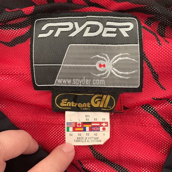 Spyder mens large Entrant gii black jacket ski snow board winter coat reflective - Picture 3 of 16